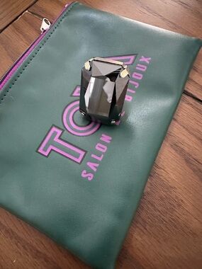 Tova Soleil hematite statement ring NEW